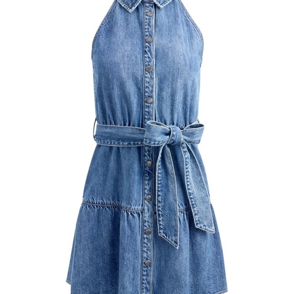 Alice + Olivia MIRANDA SLEEVELESS MINI DENIM DRESS ⭐️⭐️HOST PICK⭐️⭐️